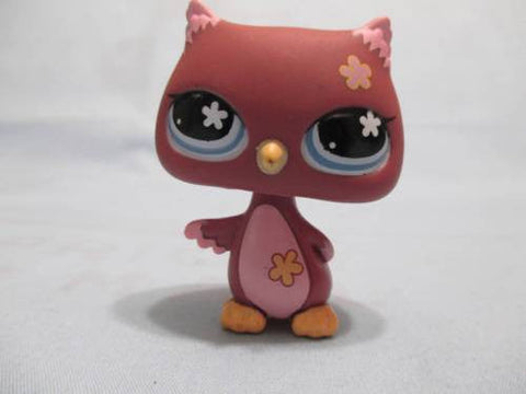 LIKE NEW Littlest Pet Shop 2007 Purple Pink Owl 635 Authentic Lps DEC10J