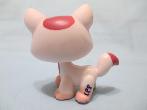 Littlest Pet Shop Rare Pink Walking Shorthair Destiny Cat Swirl Kitten Cat Authentic LPS FEB14J