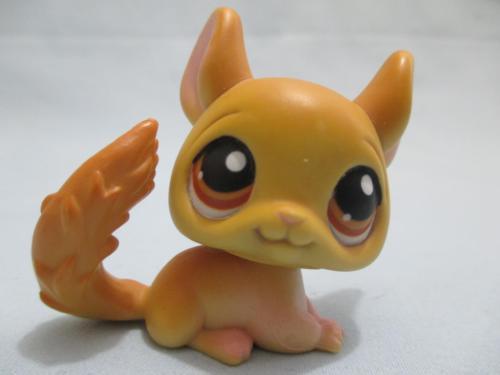 Littlest Pet Shop Chinchilla Brown Eyes 340 Golden Yellow Authentic Lps APR19J