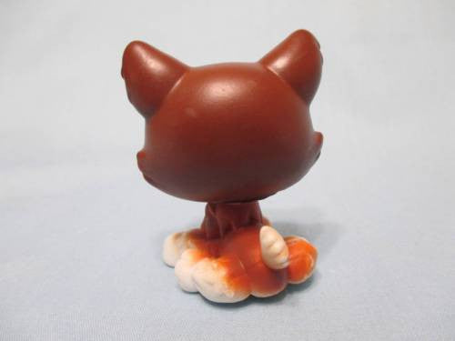 LIKE NEW Littlest Pet Shop LPS BROWN & WHITE HUSKY POLAR DOG  427 Authentic Lps Nov28ni