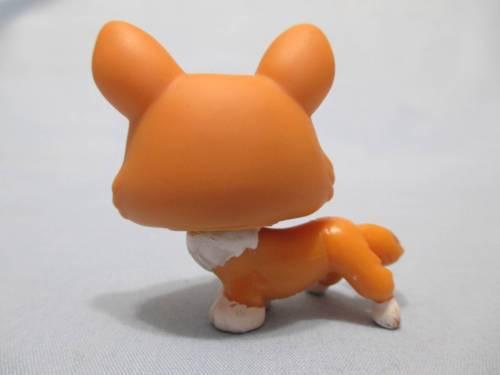 LIKE NEW Littlest Pet Shop Tan White CORGI 1360 Blue Eyes Welsh Orange Dog Authentic Lps Nov30npoHG