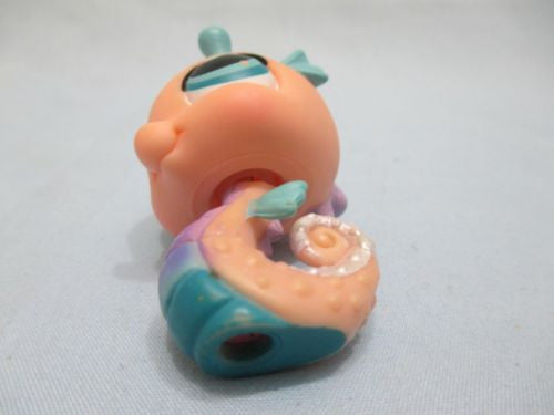 Littlest Pet Shop 142 Peach Blue Purple Seahorse Sea Horse Pink Authentic Lps MAY14J