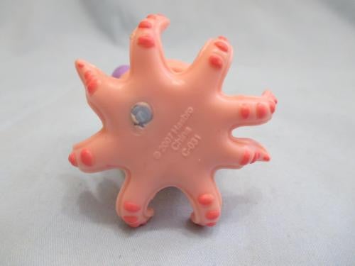 LITTLEST PET SHOP 513 PEACH OCTOPUS PURPLE BOW Authentic LPS MAY8J