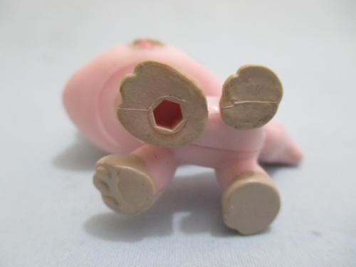 LIKE NEW Littlest Pet Shop 1326 Pink Gray Grey Stripe Walking Shorthair Cat Green Eyes Authentic Lps Nov30npoHG