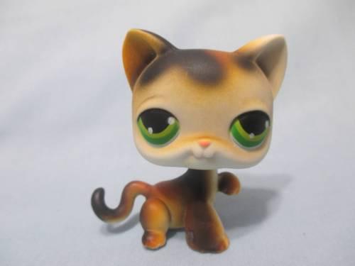 Littlest Pet Shop Calico Shorthair Paw Up Cat 27 Authentic LPS DEC17J