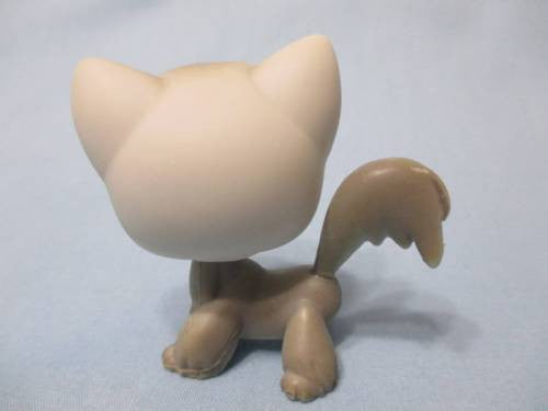 Littlest Pet Shop Gray Cat Kitten Angora 20 Authentic Lps Feb5ni