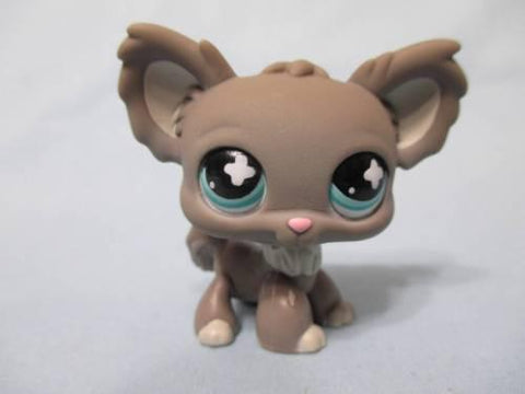 Littlest Pet Shop 836 GRAY LONG HAIR CHIHUAHUA PUPPY DOG Authentic Dec12ni