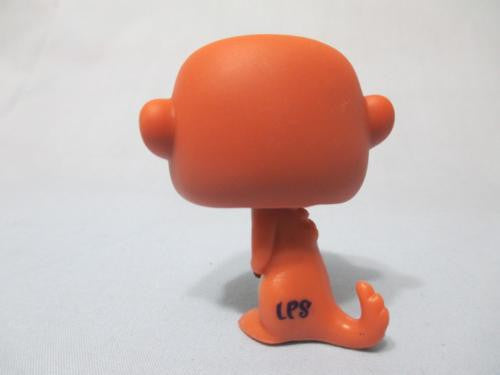 Littlest Pet Shop Meerkat 1376 Brown and Tan With Aqua Blue Eyes Authentic LPS Feb1ni