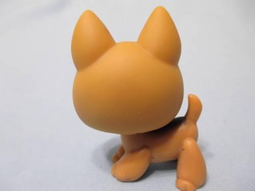 LIKE NEW Littlest Pet Shop Dog German Shepherd Brown with Brown Eyes 61 Authentic Lps DEC15J