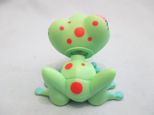 LIKE NEW Littlest Pet Shop Pet Tree Frog 474 Green Red Spots Tongue Licking Lips Feb12nn