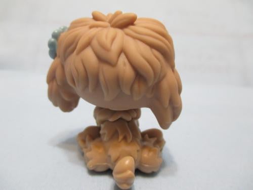 LIKE NEW Littlest Pet Shop 678 Brown Arctic Sheep Dog Sheepdog Puppy Dog Blue Eyes Authentic Lps DEC13J