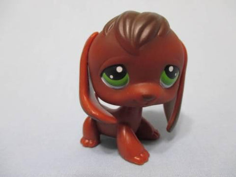 LIKE NEW Littlest Pet Shop 77 Chocolate Brown Beagle Puppy Dog Authentic Lps DEC08J