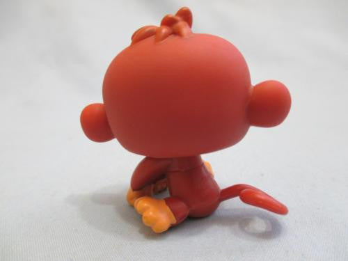 LIKE NEW Littlest Pet Shop LPS Brown Tan Monkey Chimp with Blue Moon Eyes 853 Authentic Feb12nn