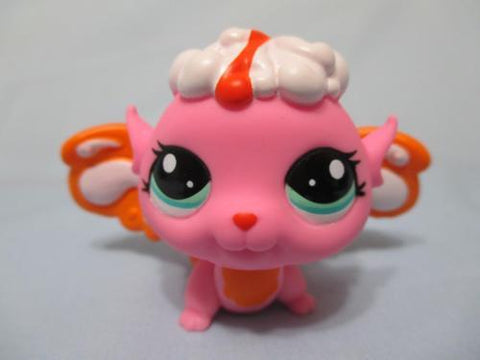 Littlest Pet Shop Garden Fairy Pink with Green Eyes Snow Burst Majestic Masquerade 2835 Authentic Lps Dec8n