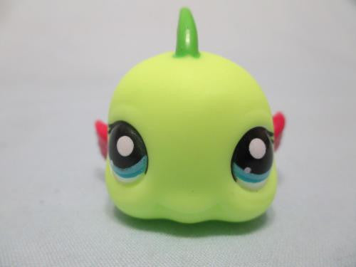 Littlest Pet Shop Green Pink Clown Puffer Fish 1772 Authentic Lps Nov7ni