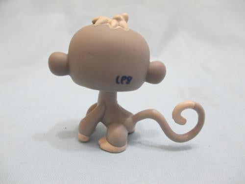 LIKE NEW Littlest Pet Shop Monkey Snowday Gray with Pink Eyes 1029 ...