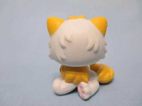 LIKE NEW Littlest Pet Shop Cat Kitty Persian White Yellow Rare 207 Authentic Lps Jan30ni