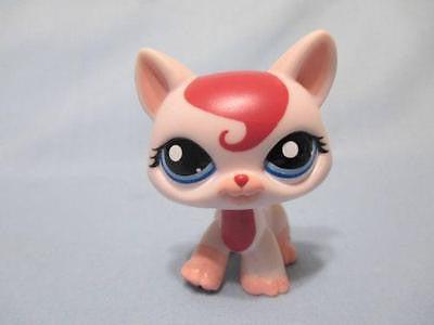 Littlest Pet Shop Rare Pink Walking Shorthair Destiny Cat Swirl Kitten Cat Authentic LPS FEB14J