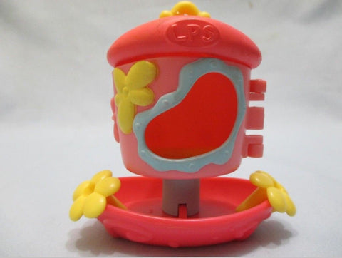 Littlest Pet Shop Pink Bird Cage Feeder Habitat Accessory Authentic Feb14ni
