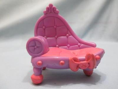 Littlest Pet Shop Accessory Purple Pink Daybed Salon Sofa Bed Beauty Shop Authentic LPS Has Initial Feb23ni