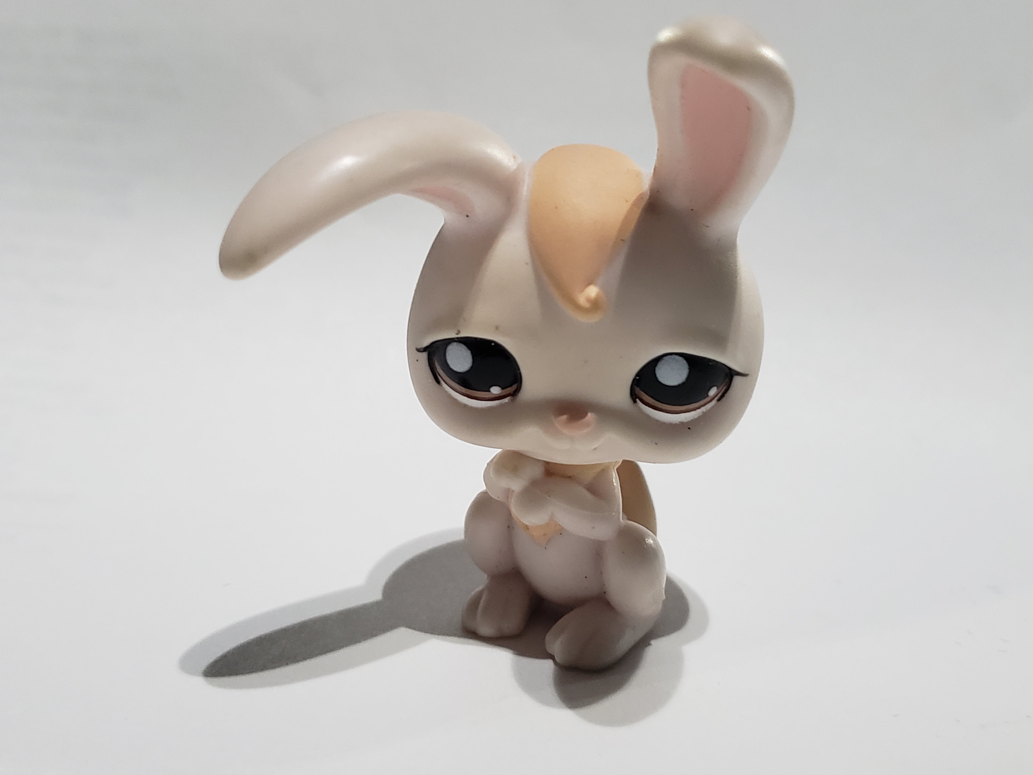 LIKE NEW Littlest Pet Shop RARE Cream Yellow Long Ear Bunny 1653 w ...