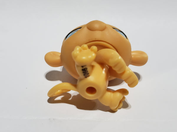 Littlest Pet Shop RARE Orange Monkey 2173 w/ Fuchsia Hair Tuft and Blue Eyes Authentic AIK JAN10J