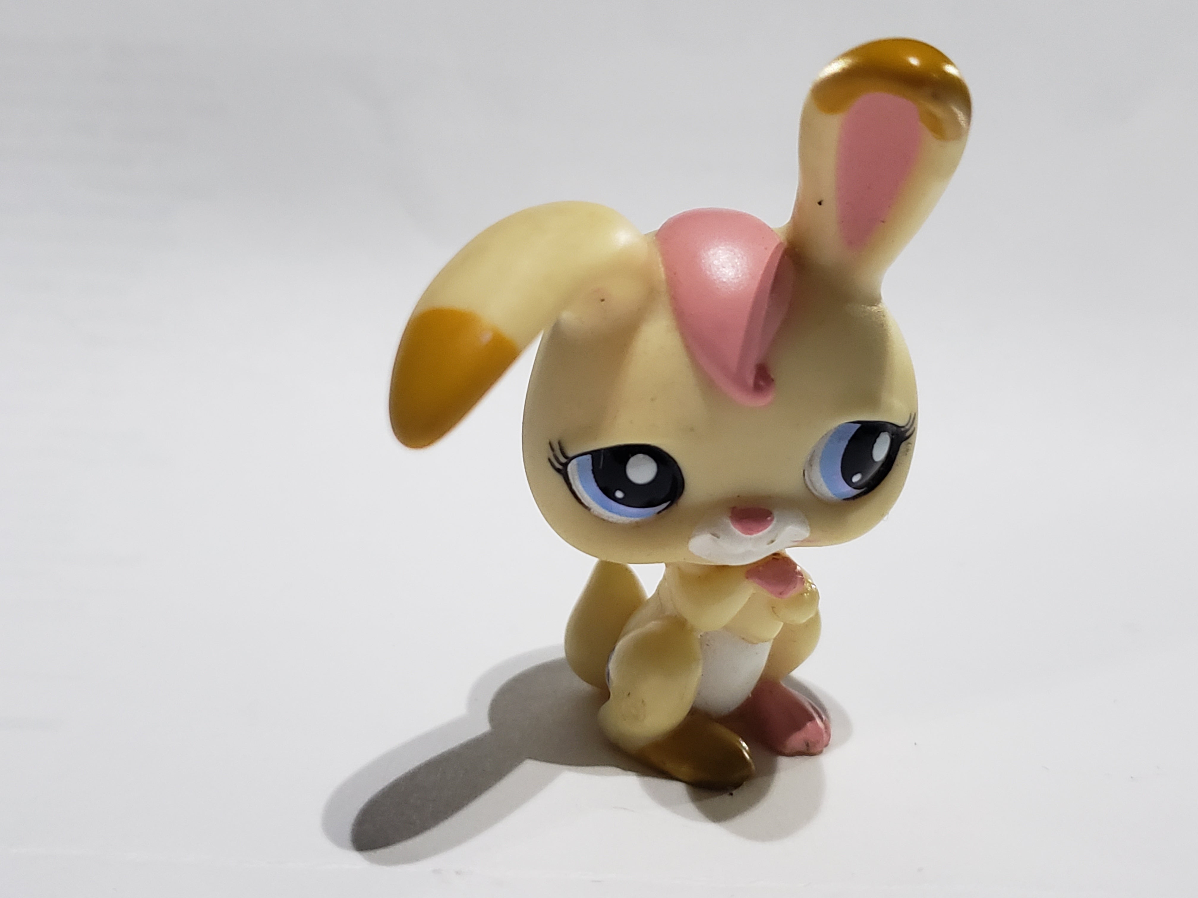LIKE NEW Littlest Pet Shop RARE Beige Bunny Rabbit 1899 w/ Light Brown ...