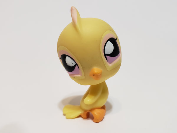 LIKE NEW Littlest Pet Shop Yellow Parakeet Bird No Number # Authentic AIK SEE VIDEO Dec22ni