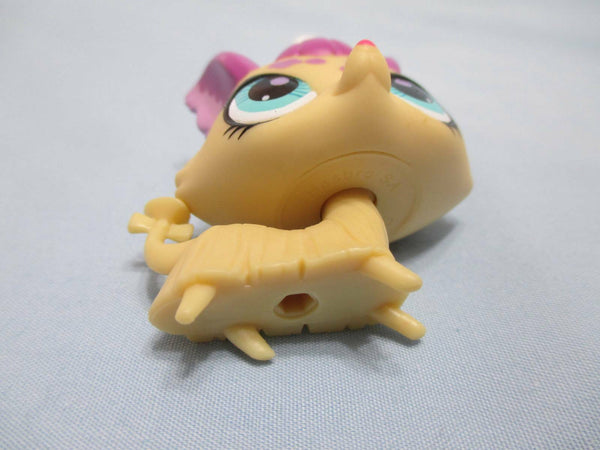 Littlest Pet Shop Yellow Yorkie Dog Purple Ears 3001 Sweetest Rare Authentic LPS MAY22J