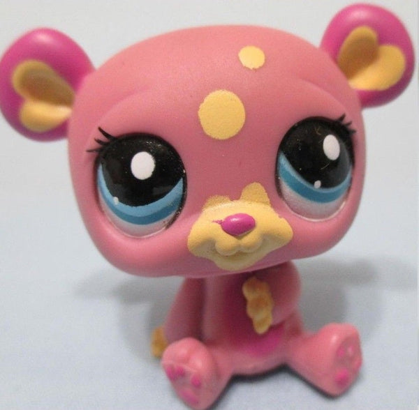 LIKE NEW Littlest Pet Shop Pink Panda Bear Heart Ears 1891 Authentic Lps DEC30J