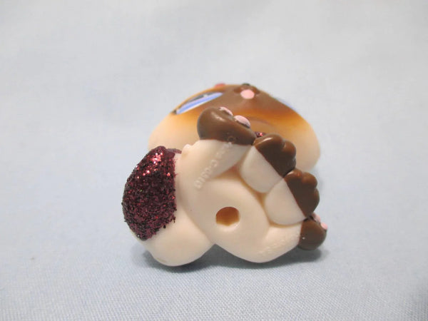 LIKE NEW Littlest Pet Shop 2143 Glitter Cream & Brown Himalayan Cat Kitten Authentic Jan7ni