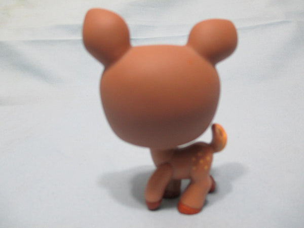 LIKE NEW Littlest Pet Shop Deer Fawn Brown Doe Green Flower Eyes 670 Authentic LPS DEC30J