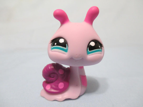LIKE NEW Littlest Pet Shop 1528 Purple Pink Snail Authentic LPS Nov30npoHG