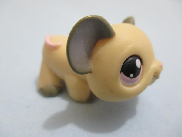 Littlest Pet Shop 115 Tan Mouse Pink eyes Authentic  Lps APR19J