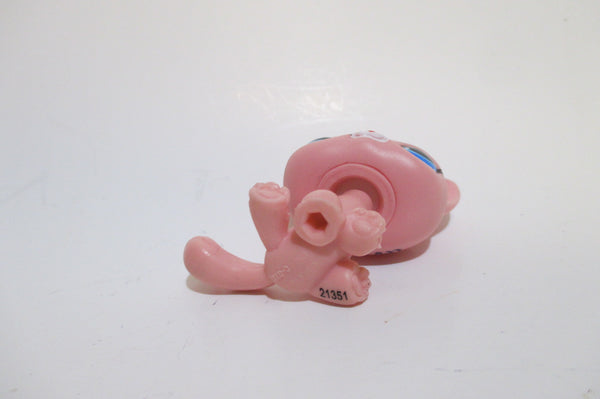 Littlest Pet Shop Extremely Rare Pink Shorthair Short Hair Cat Blind Bags Pink Blue Eyes Sitting 2593 Authentic Lps Main 5 AIK DEC17J