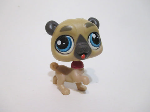 LIKE NEW Littlest Pet Shop Wagger Hobbs 3770 Pug Dog Authentic Lps MAY12J