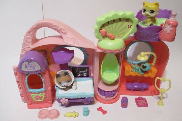 Littlest Pet Shop Get Better Center Vet Clinic Hospital House Playset SEE VIDEO MAR28J
