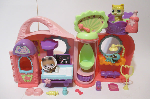 Littlest Pet Shop Get Better Center Vet Clinic Hospital House Playset SEE VIDEO MAR28J