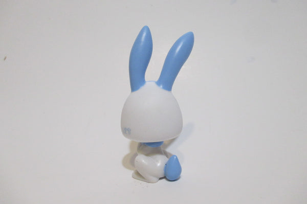LIKE NEWLittlest Pet Shop Gen 7 G7 Blue White Rabbit Bunny 8 w/ Card Accessory Authentic LPS Feb9ni
