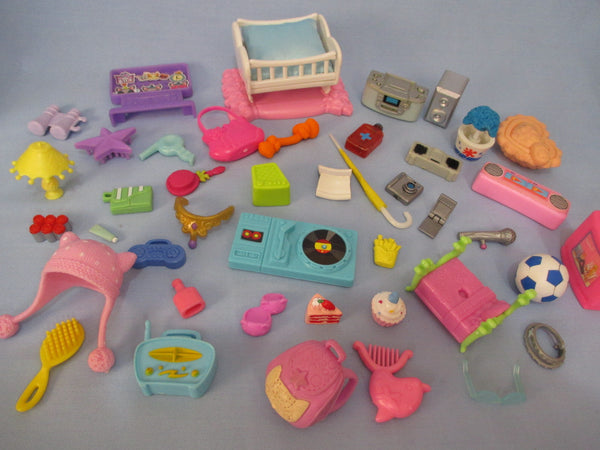 Littlest Pet Shop Lot of 10 Random Lps Compatible Bedroom Accessories