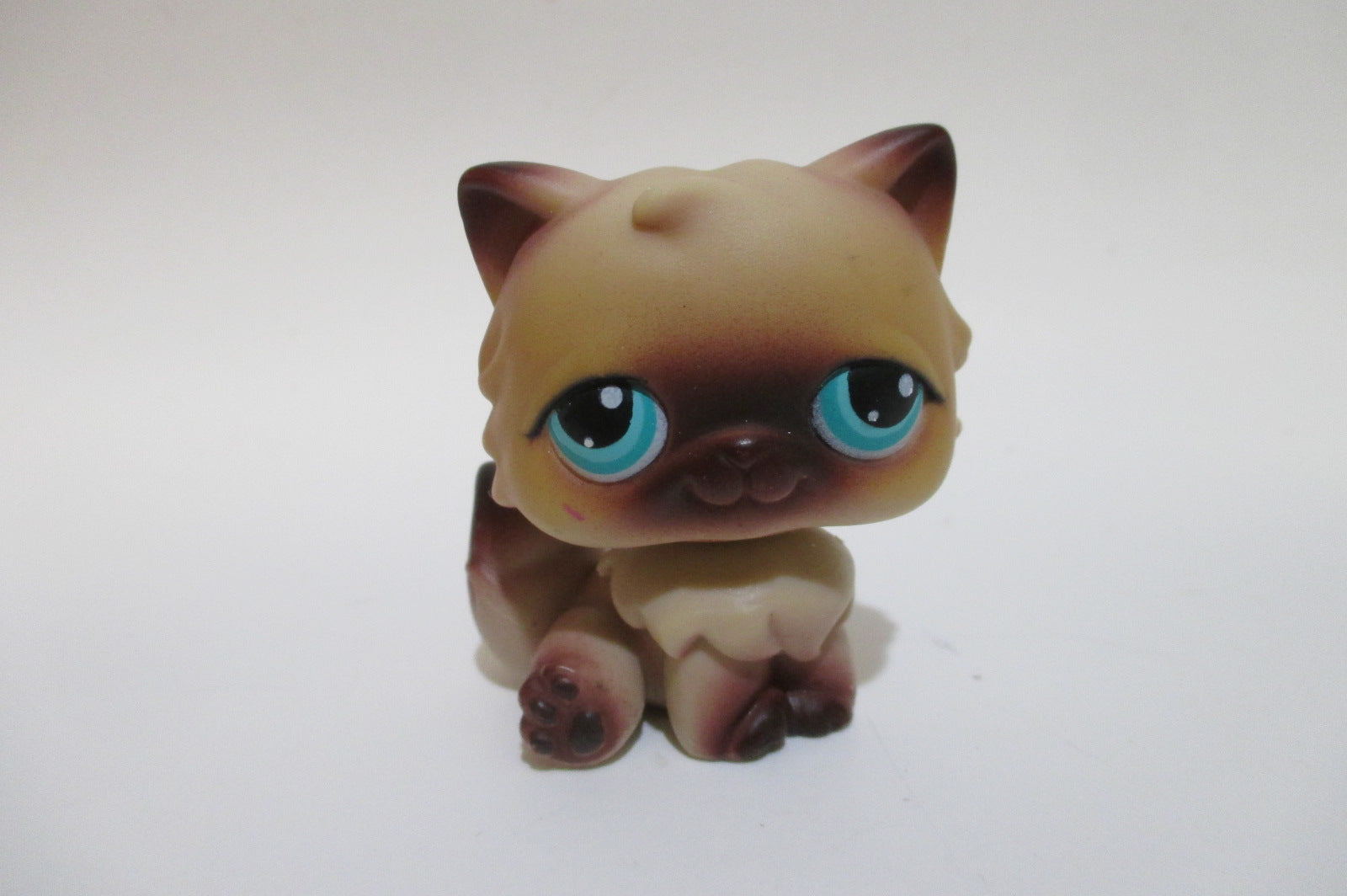 LITTLEST PET SHOP 22 BROWN CHOCOLATE PERSIAN CAT GREEN EYES KITTY ...