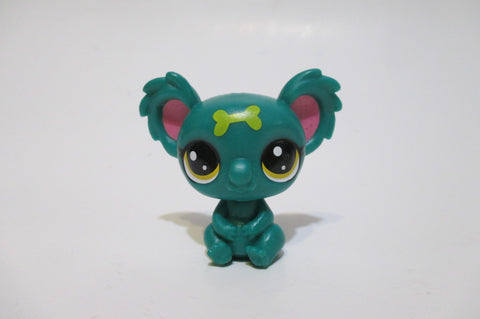 Littlest Pet Shop No # Garland Dark Green Lucky Koala Yellow Bone Fortune Cookie Authentic Lps AIK SEE VIDEO Jan22ni