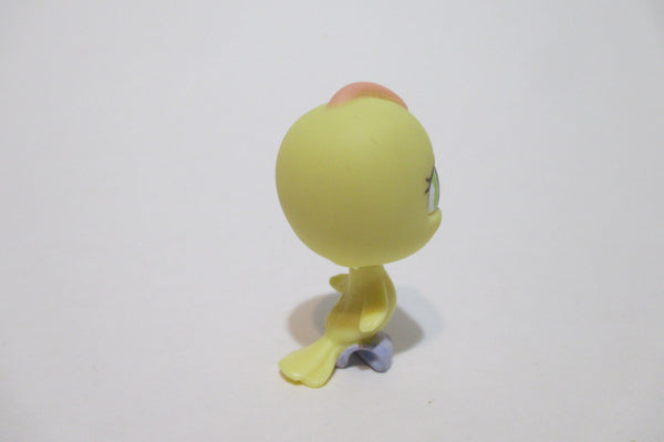 LIKE NEW Littlest Pet Shop 605 Yellow Parakeet Bird Authentic LPS FEB10J