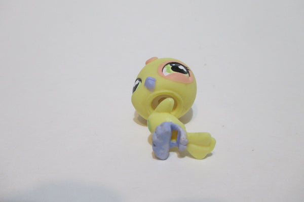 LIKE NEW Littlest Pet Shop 605 Yellow Parakeet Bird Authentic LPS FEB10J