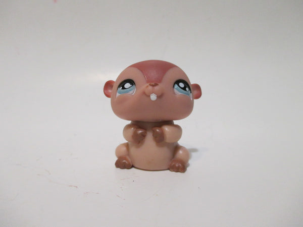 Littlest Pet Shop Tan Brown Dwarf Hamster Teal Eyes 1947  Authentic AIK MAR8J