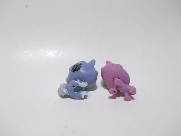 Littlest Pet Shop Lot 2 Mini Baby Glitter Sparkle Cat Viola Twinkledust & Ziza Glitterton Pets Authentic Lps SEE VIDEO Nov2npo93