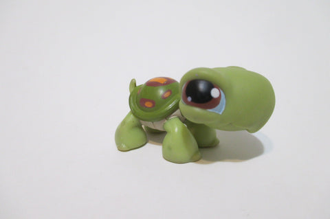 LIKE NEW Littlest Pet Shop Green Turtle 8 Authentic LPS FEB10J