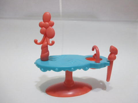 Littlest Pet Shop Blue Red Table Replacement Part Accessory Authentic LPS MAY6J