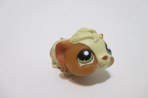 LIKE NEW Littlest Pet Shop Brown & White Guinea Pig 213 Authentic Feb27ni