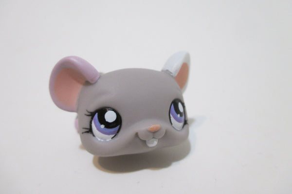 LIKE NEW Littlest Pet Shop 1327 Gray Mouse Hamster Authentic Lps Nov30npoHG